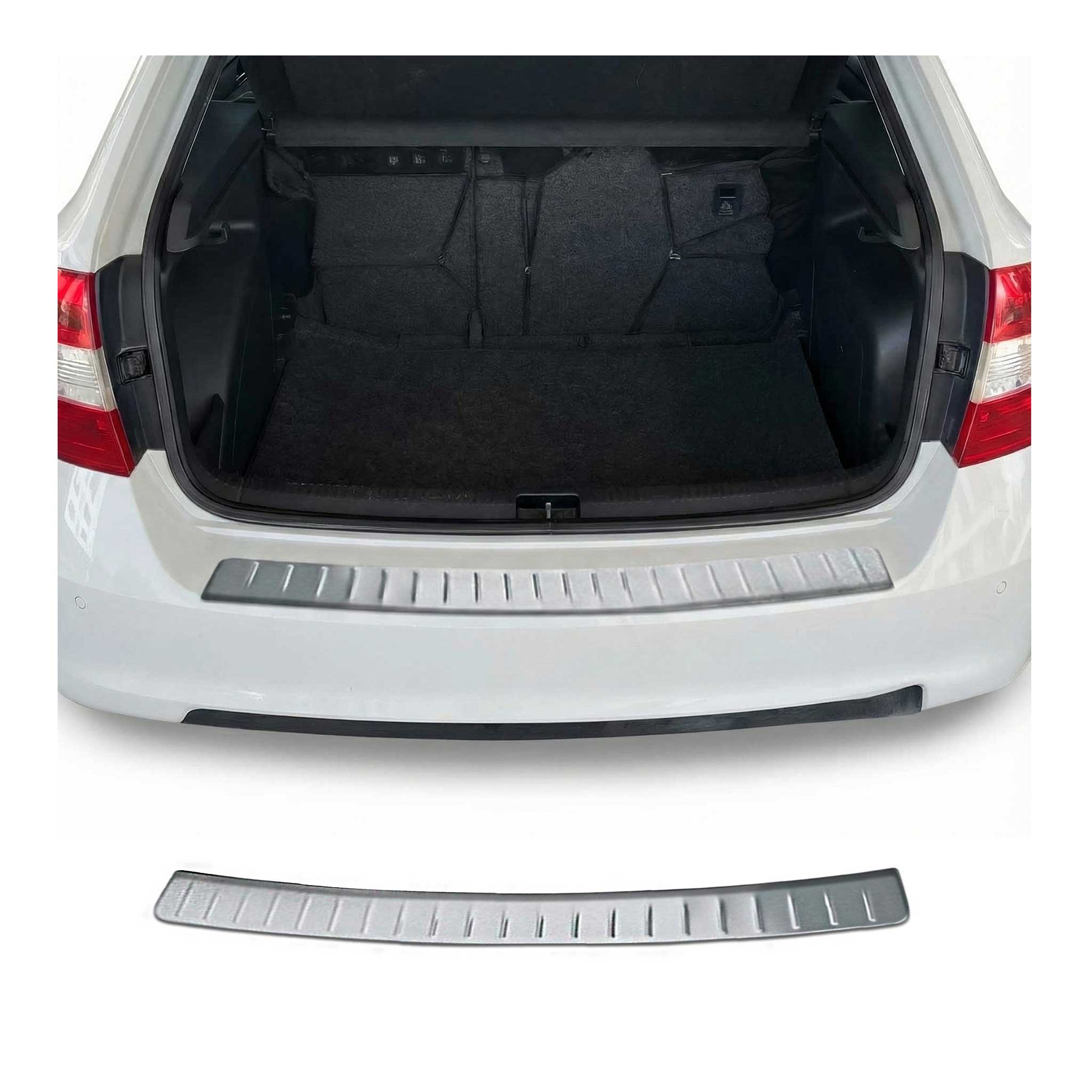 Ladekantenschutz Stoßstange für Skoda Rapid Limo 2012-2019 Edelstahl gebürstet