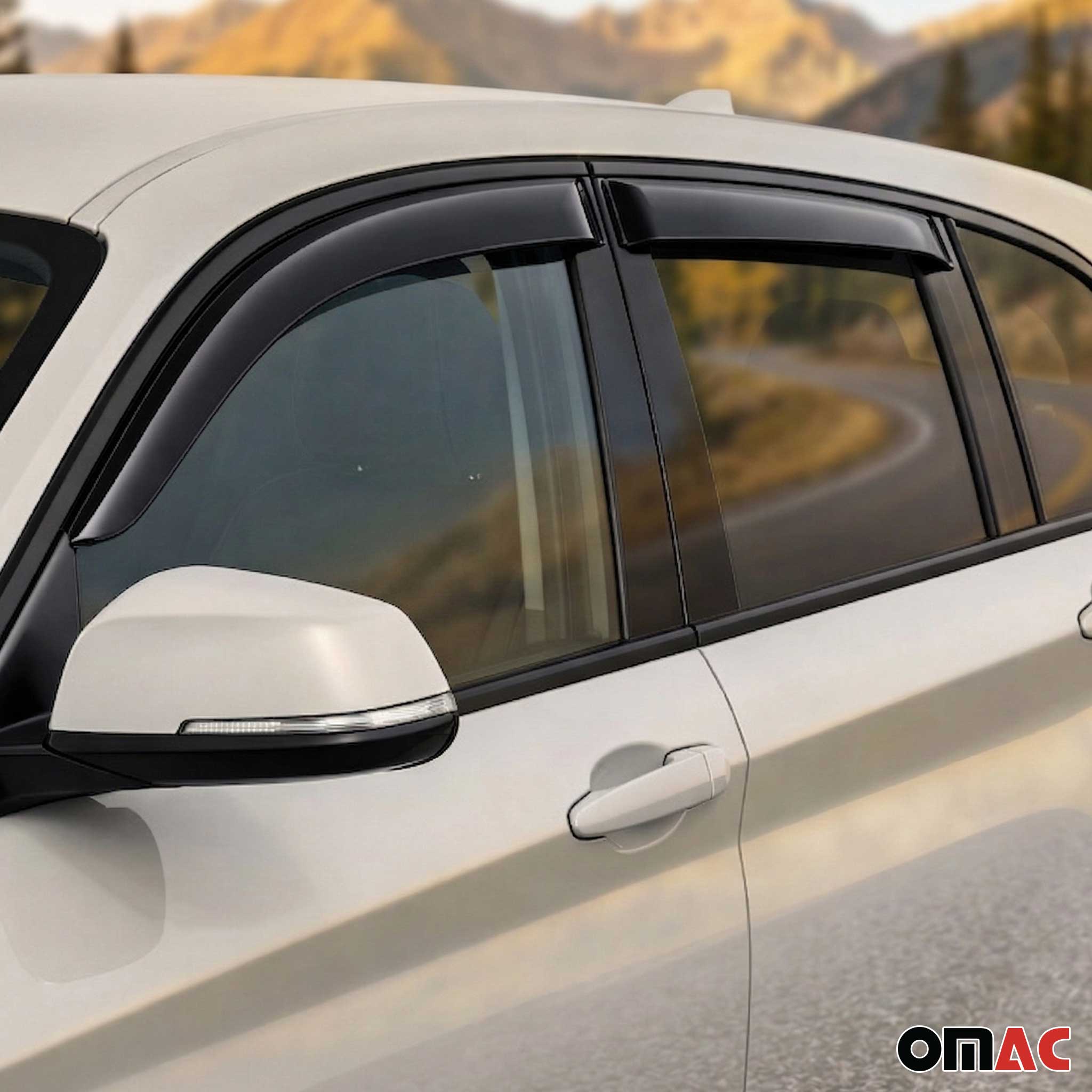 Windabweiser Regenabweiser für BMW 1er F20 5tür 2011-2019 Dunkel Acryl 4tlg