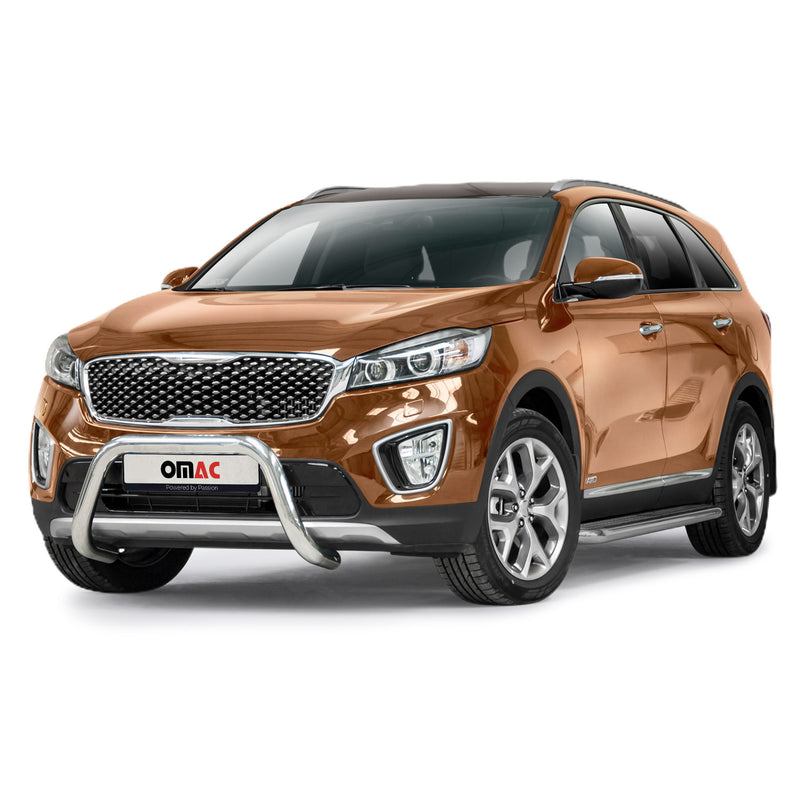 Frontbügel Frontschutzbügel für Kia Sorento 2015-2018 mit ABE Silber Rammschutz