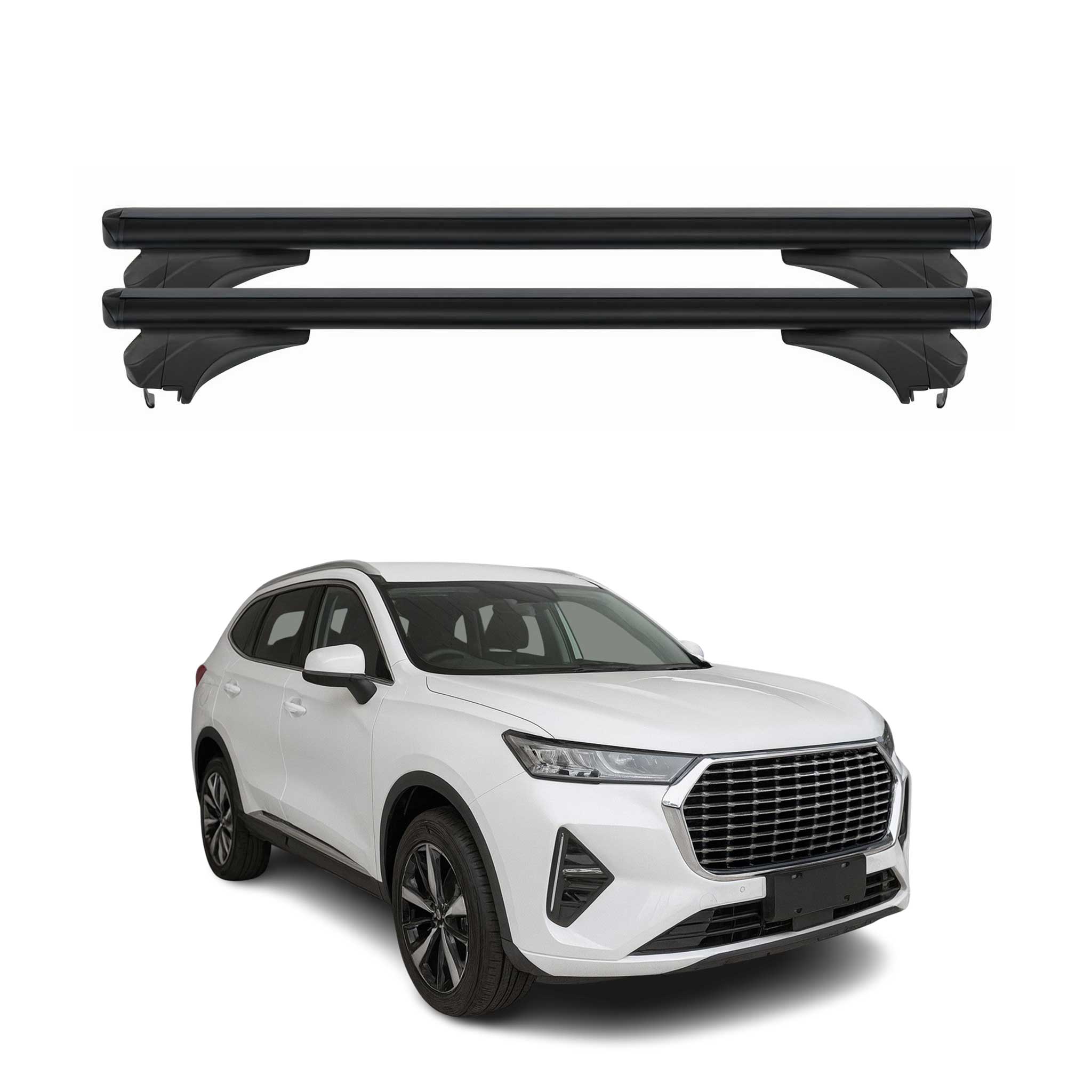 Menabo Dachträger für DR 6.0 2023-2026 Abschließbar Aluminium Schwarz 2 tlg