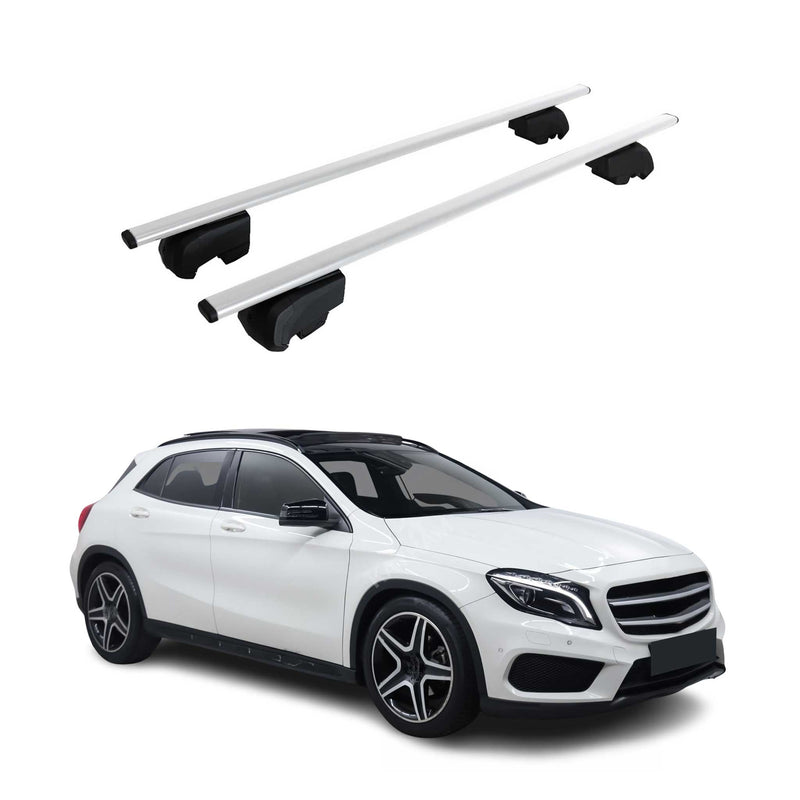 Dachträger Gepäckträger für Mercedes GLA X156 SUV 2014-2020 ABE Metall Silber