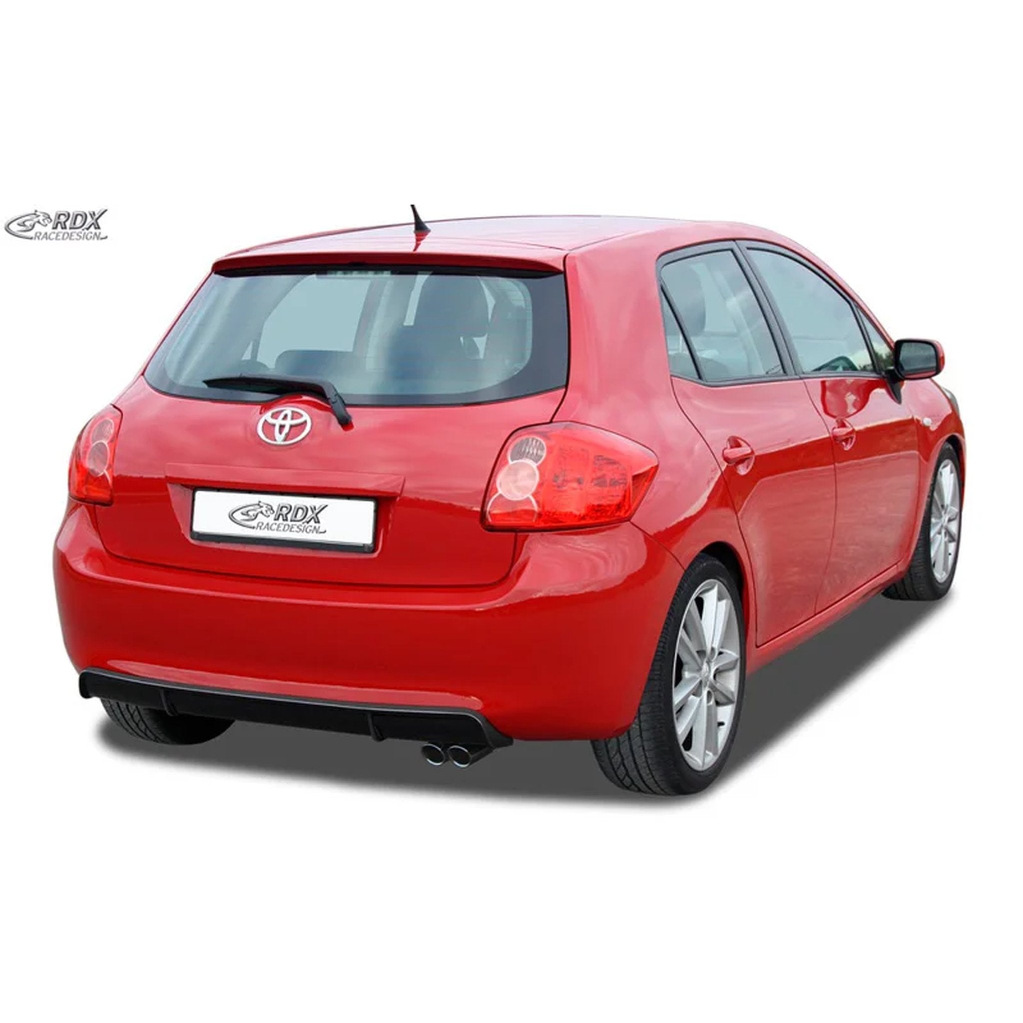 RDX Heckschürzenansatz Diffuser für Toyota Auris E150 2007-2010 ABS Schwarz TÜV