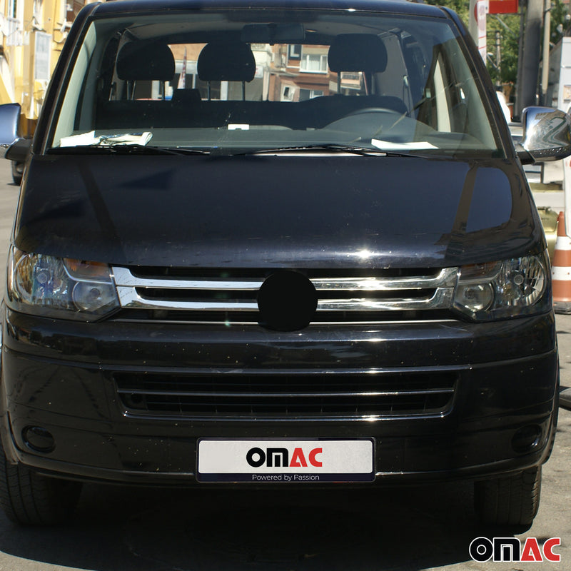 Kühlergrill Leisten Grillleisten für VW Transporter T5 2010-2015 Chrom Silber 4x