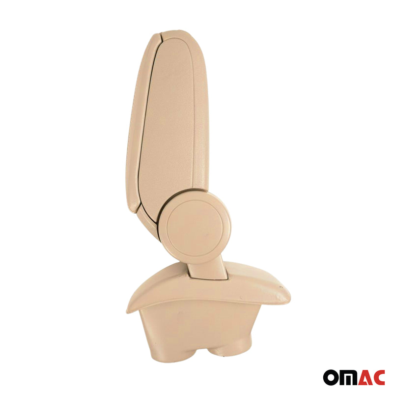 Mittelarmlehne Armlehne Mittelkonsole für Peugeot 208 2012-2019 PU-Leder Beige
