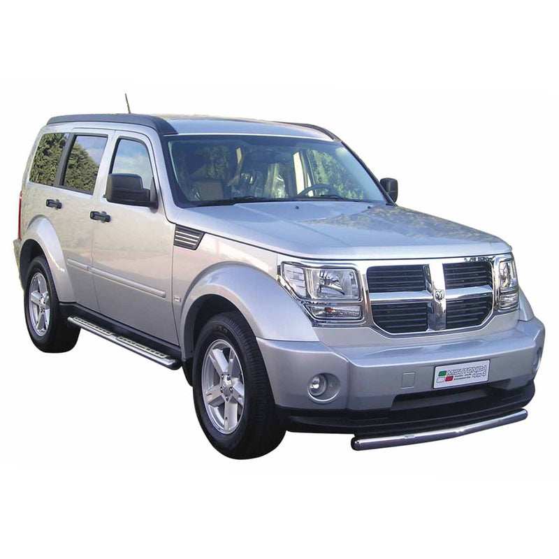 Edelstahl Seitenschweller Schwellerrohre für Dodge Nitro 2006-2011 Silber