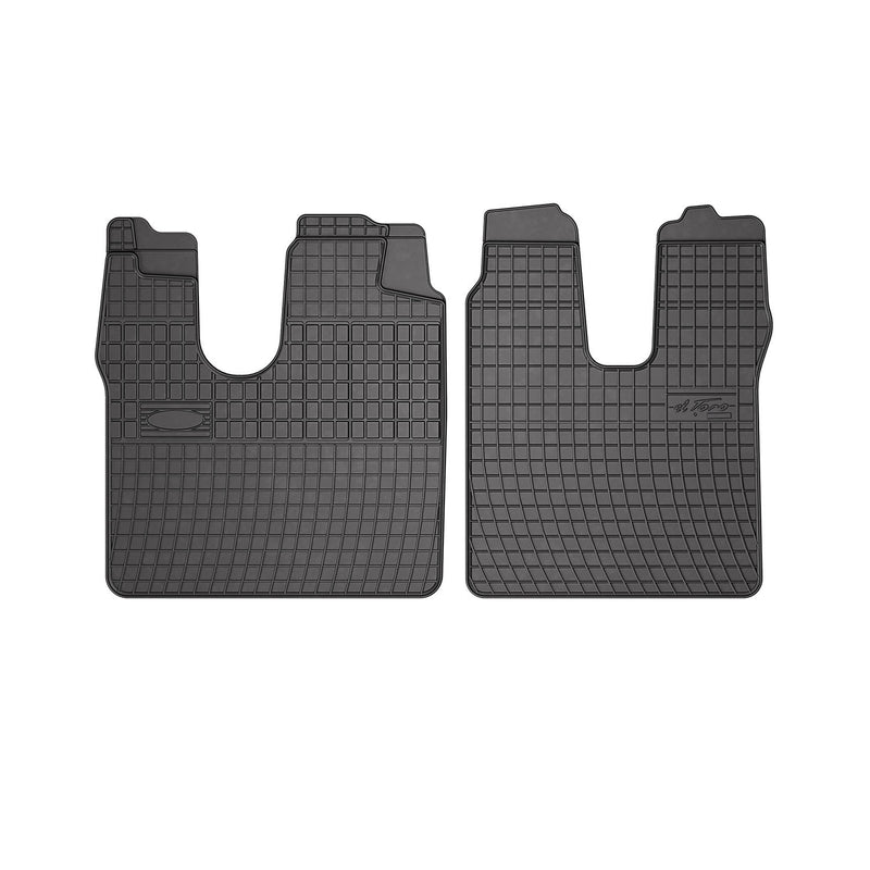 OMAC Gummi Fußmatten für MAN TGA TGL TGX TGM Schlafkabine 2000-2019 Schwarz 2x