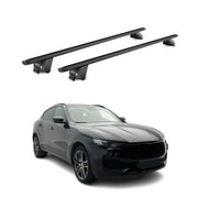 Dachträger Grundtäger für Maserati Levante 2017-2024 100kg Alu Schwarz 2 tlg ABE
