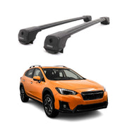 Dachträger Grundträger für Subaru XV I 2012-2017 Aluminium 75kg Schwarz 2tlg