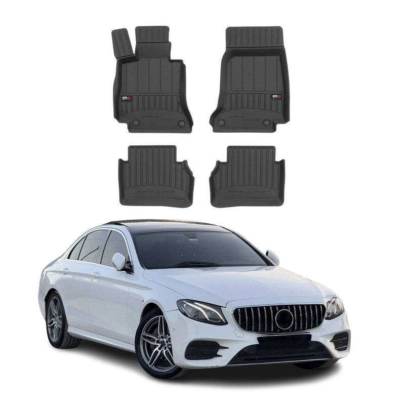 OMAC Gummi Fußmatten für Mercedes E Klasse W213 S213 2016-2024 Premium TPE 4x