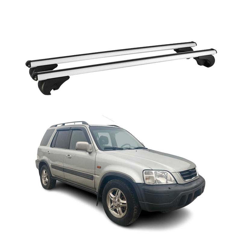 Dachträger Grundtäger für Honda CR-V mk1 1995-2001 75kg Alu Silber 2 tlg