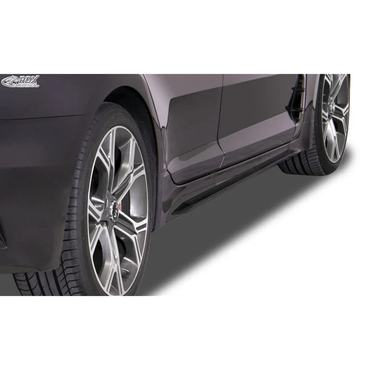 RDX Seitenschweller 'Slim' für Kia Stinger CK 2018- ABS Schwarz 2er-Set TÜV