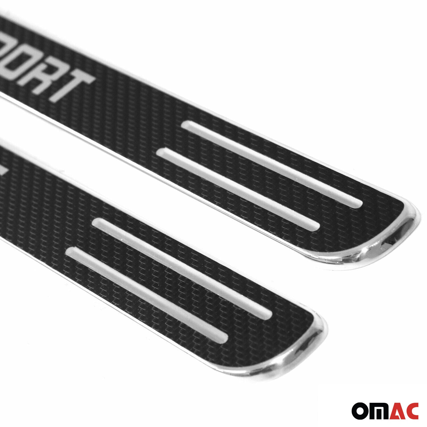 Einstiegsleisten Türschweller Sport für BMW 1er 2012-2019 Chrom Kohlefaserfolien