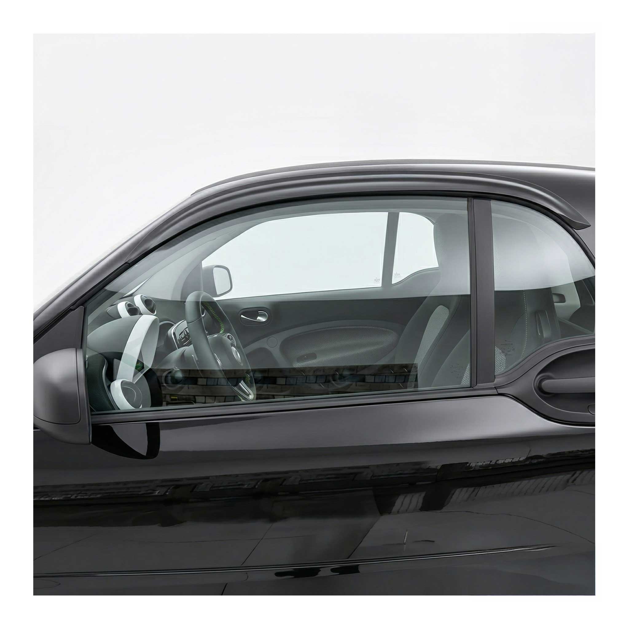Windabweiser Regenabweiser für Smart ForTwo 453 Coupe 2014-2019 Dunkel Acryl 2x