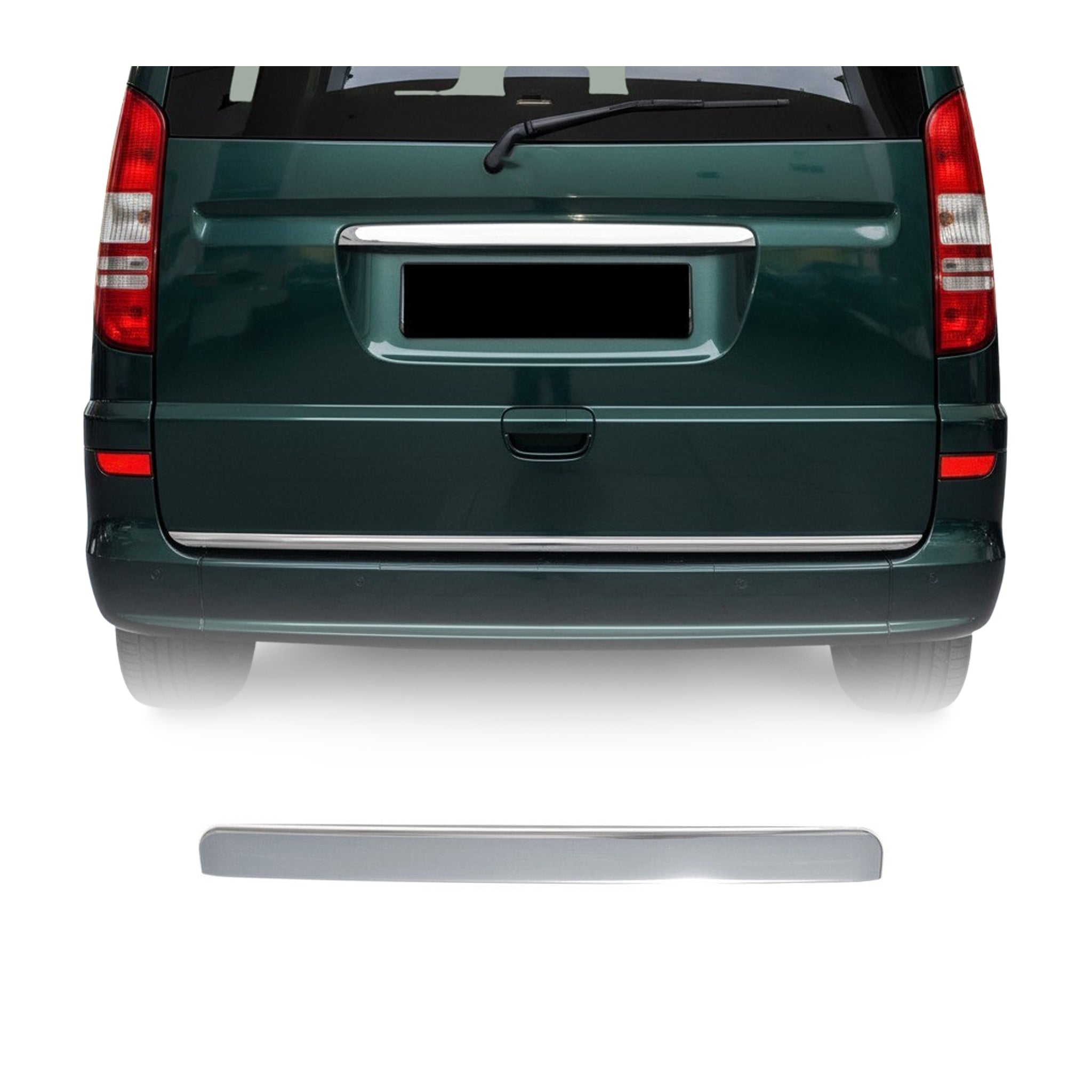 Kofferraumleiste Heckleiste für Mercedes Vito W639 2003-2014 Edelstahl Chrom