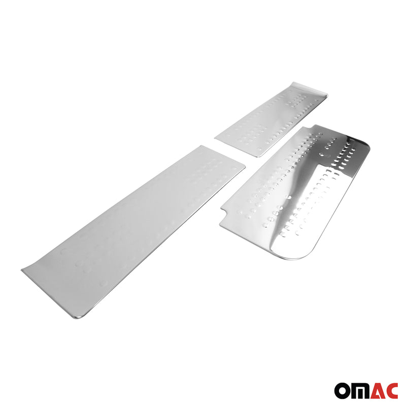 Door sill trims for Opel Vivaro 2014-2024 stainless steel silver 3 pieces