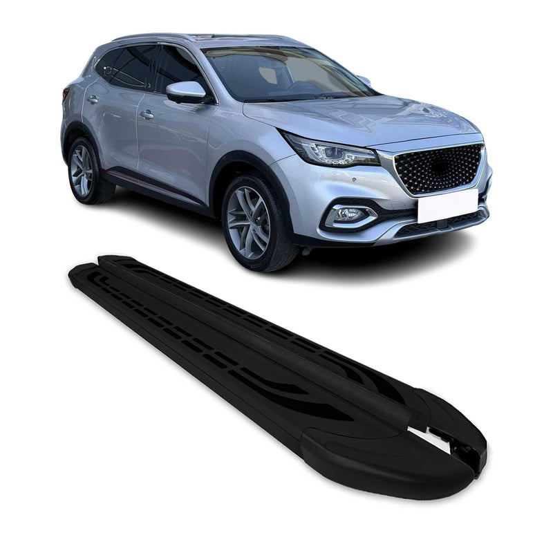 Trittbretter Seitenschweller Seitenbretter für MG EHS 2019-2023 Alu Schwarz