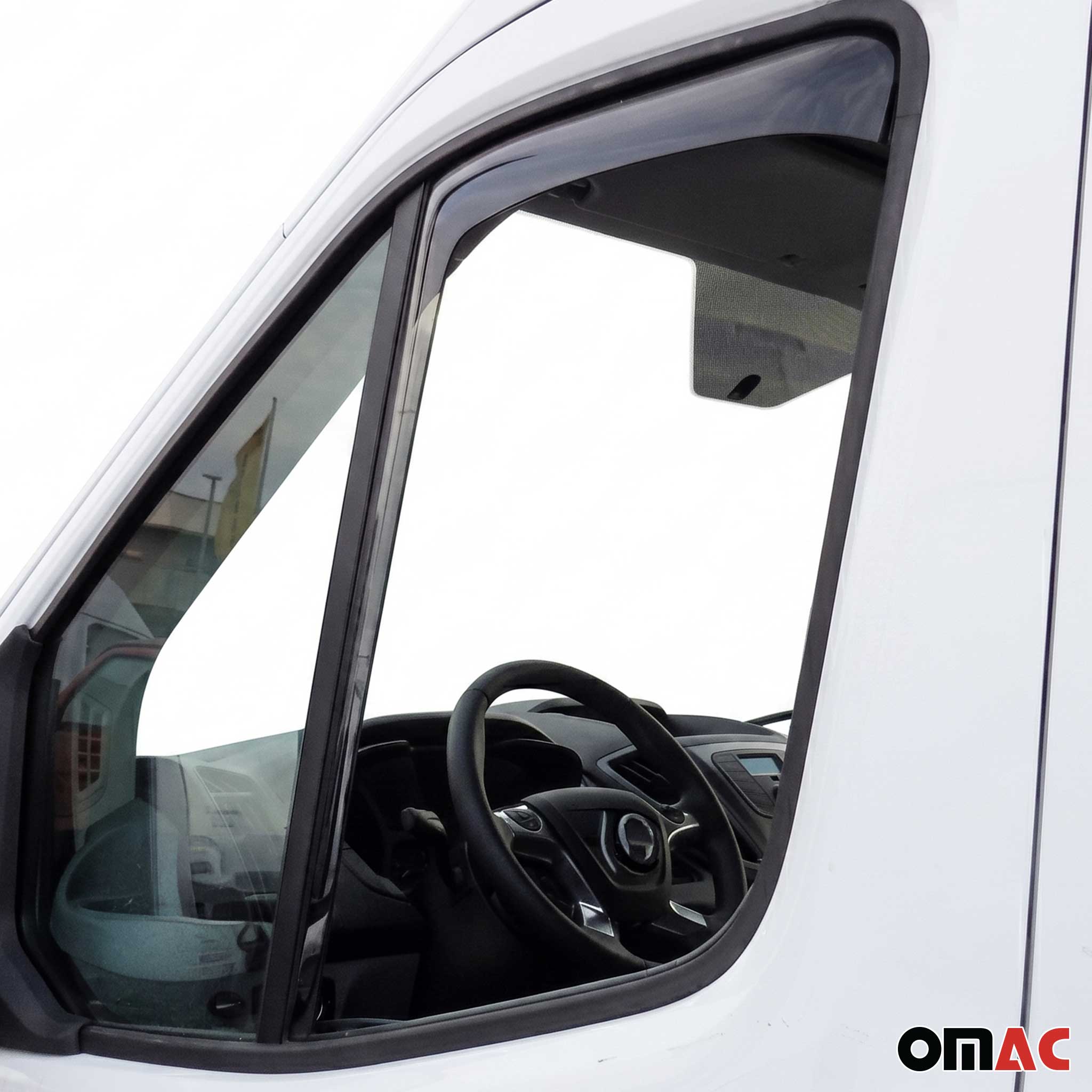 Windabweiser Regenabweiser für Fiat Talento 2016-2024 Dunkel Acryl 2tlg