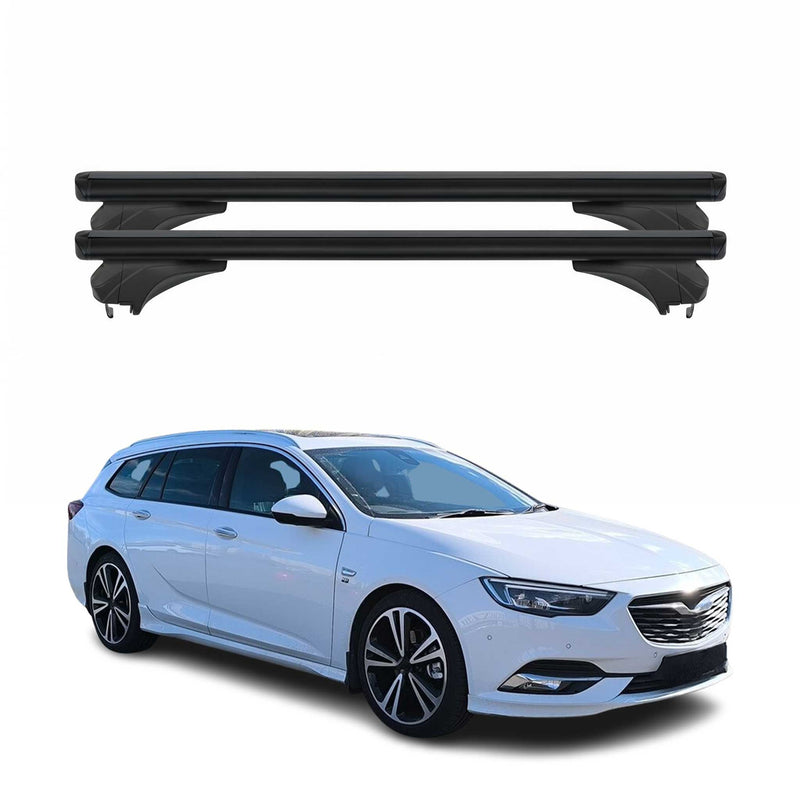 Menabo Dachträger für Opel Insignia Sportourer 2017-2025 Aluminium Schwarz 2 tlg