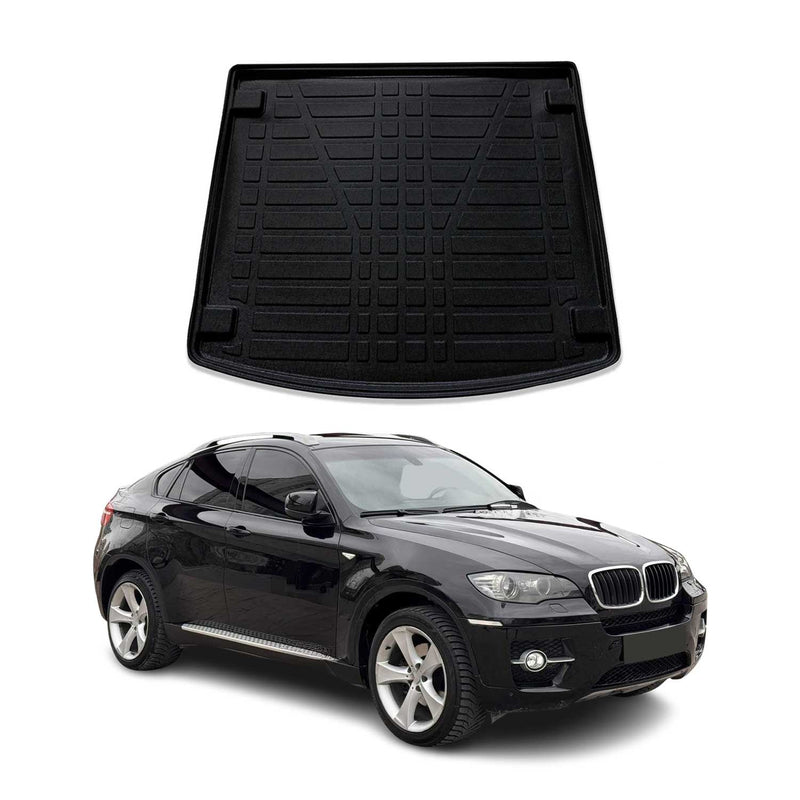 Kofferraumwanne Laderaumwanne für BMW X6 E71 F16 2007-2019 Gummi TPE Schwarz