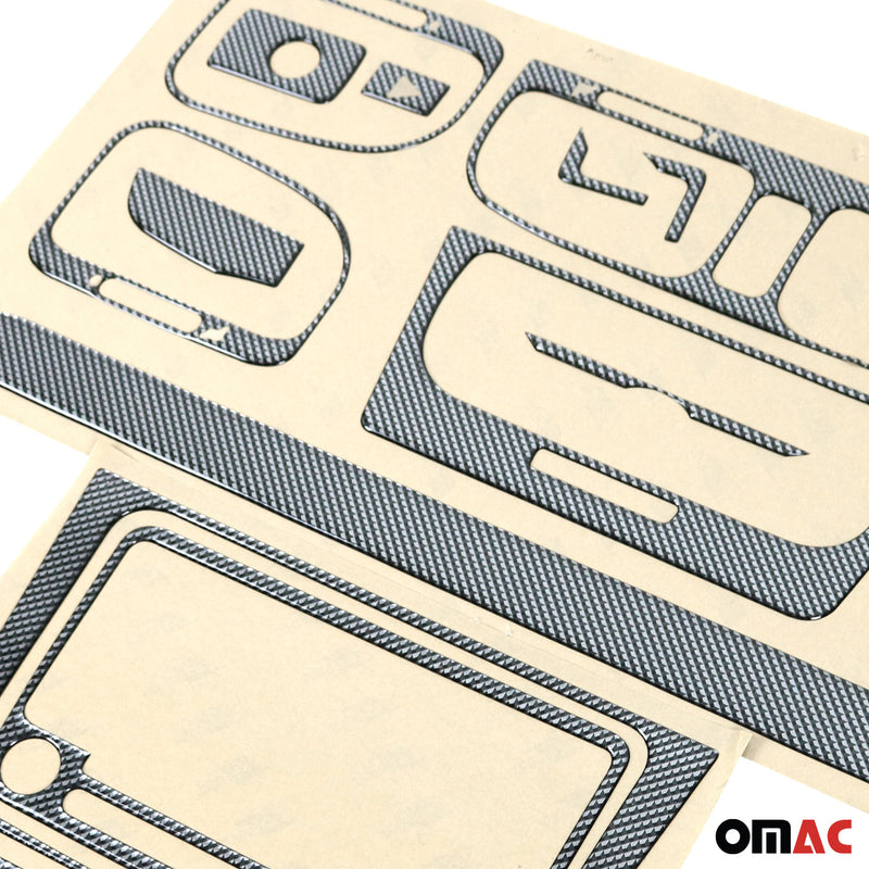 Innenraum Dekor Cockpit für Skoda Octavia 1996-2010 Carbon Optik 17tlg