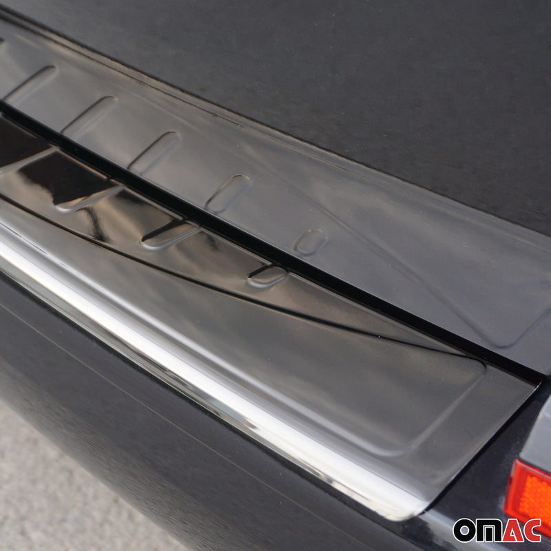 Ladekantenschutz Stoßstangenschutz für VW T6 T6.1 2015-24 Einzeltür Chrom Dunkel