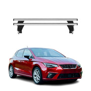 Menabo Dachträger Grundtäger für Seat Ibiza mk5 2017-2026 50kg Alu Silber 2 tlg