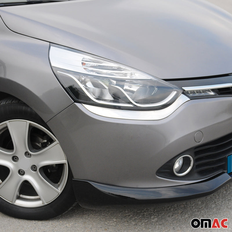 Türleisten Scheinwerferrahmen Böser Blick für Renault Clio 2012-2019 Chrom Satz