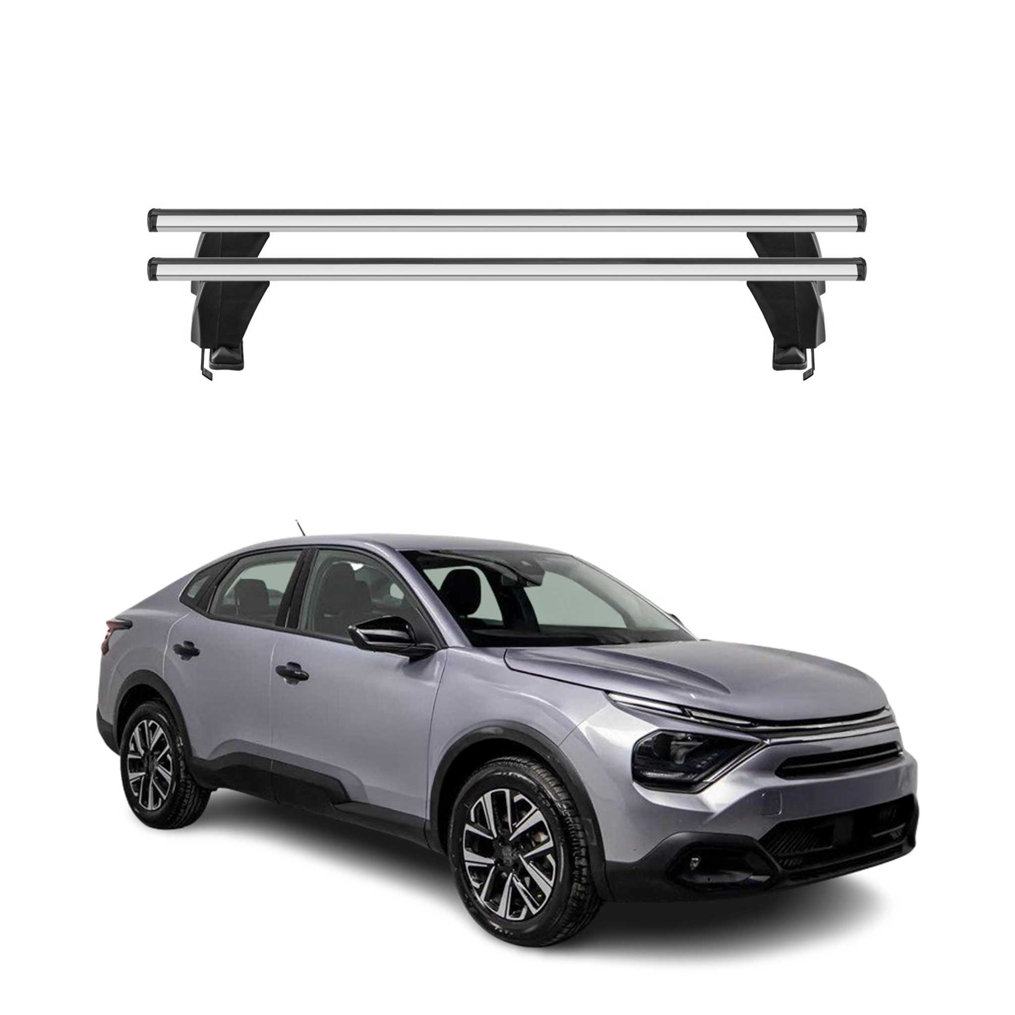 Menabo Dachträger Grundtäger für Citroën C4X / e C4X 2022-2026 Alu Silber 2x