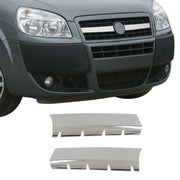 Kühlergrill Leisten Grillleisten für Fiat Doblo 2006-2010 Edelstahl Chrom 2tlg
