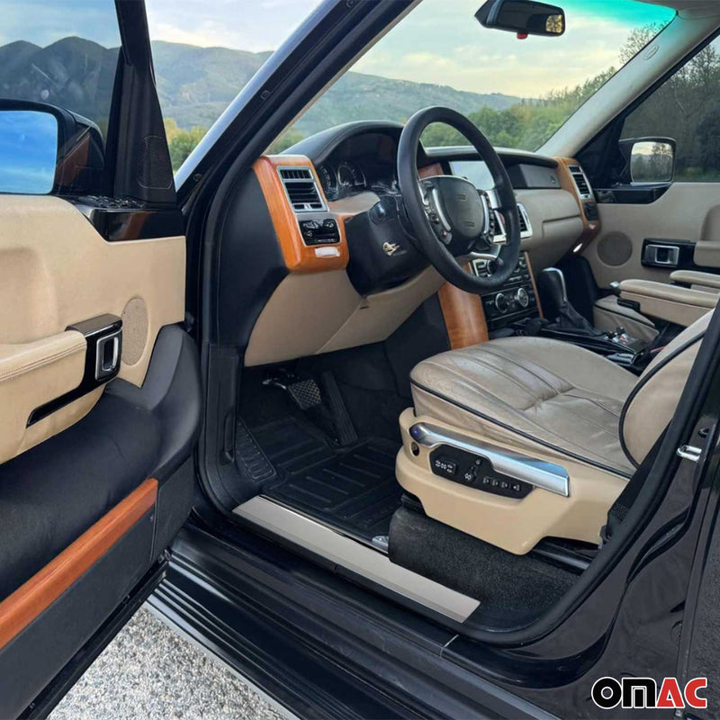 Einstiegsleisten Türschweller für Range Rover L322 2002-2012 Edelstahl Silber 4x