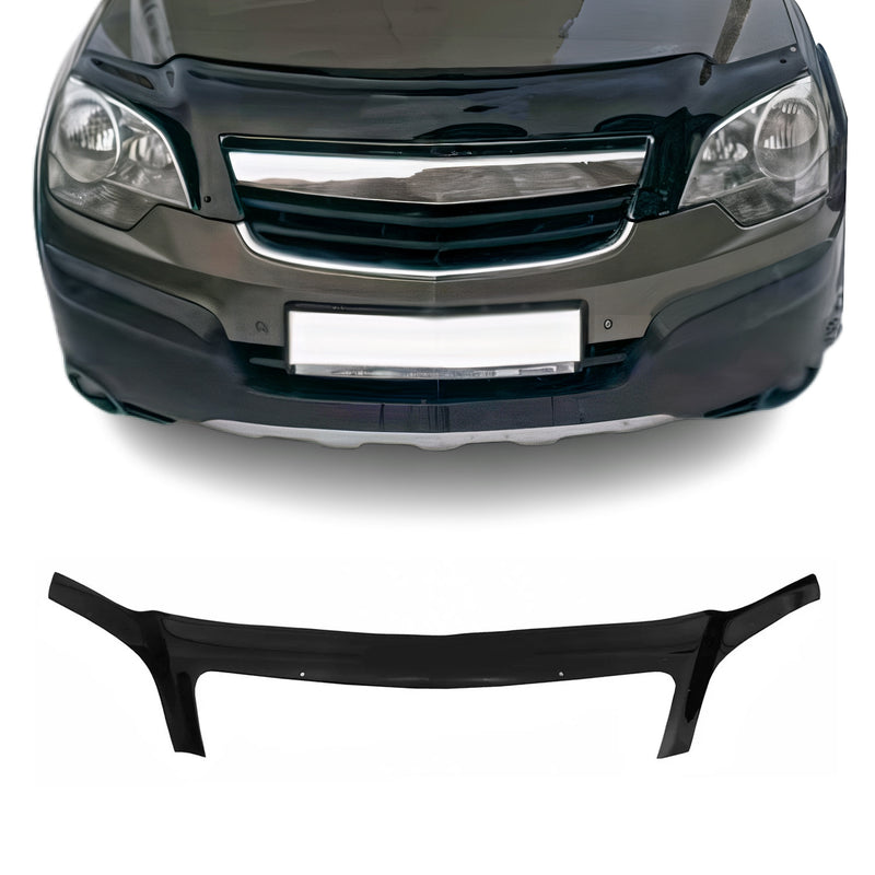 Motorhaube Deflektor Steinschlagschutz für Opel Antara 2006-2017 Schwarz