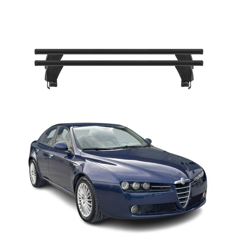 Menabo Dachträger Grundtäger für Alfa Romeo 159 Limo 2005-2011 50kg Alu Schwarz