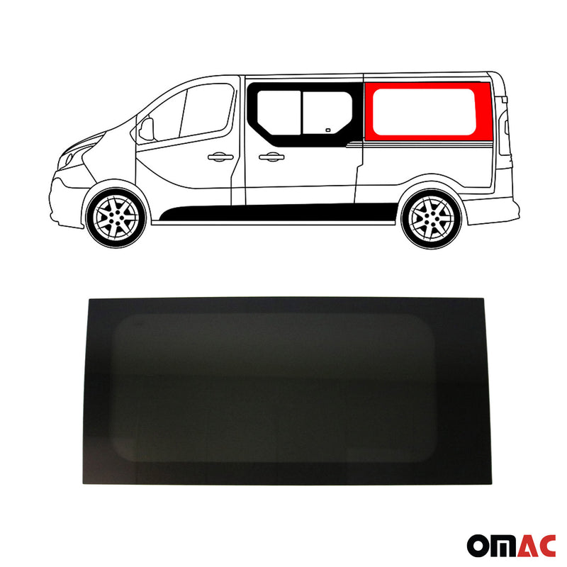 Seitenfenster Auto Fenster für Opel Vivaro 2001-2014 Schiebetür Links L2