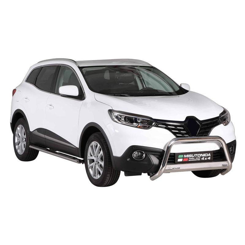 Frontbügel Frontschutzbügel für Renault Kadjar 2015-2018 ø63mm Stahl Silber