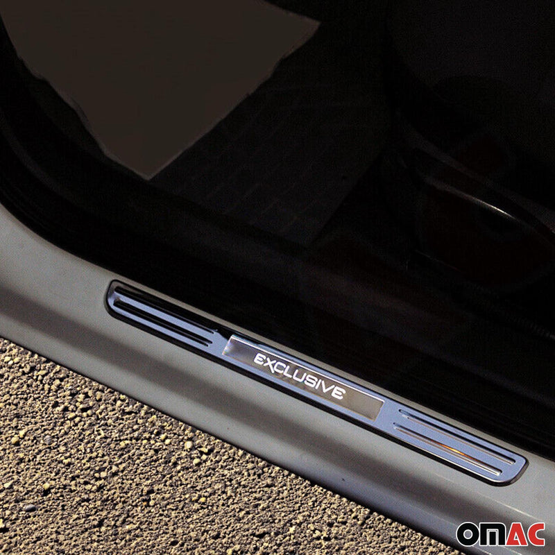 Einstiegsleisten Türschweller Exclusive für Audi A4 Edelstahl Silber 4tlg