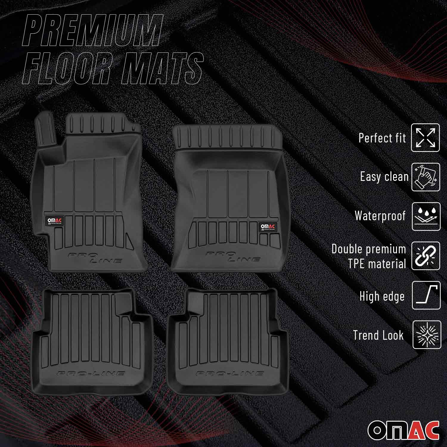 OMAC Gummi Fußmatten für Subaru Forester III 2008-2013 Premium Automatten 4tlg