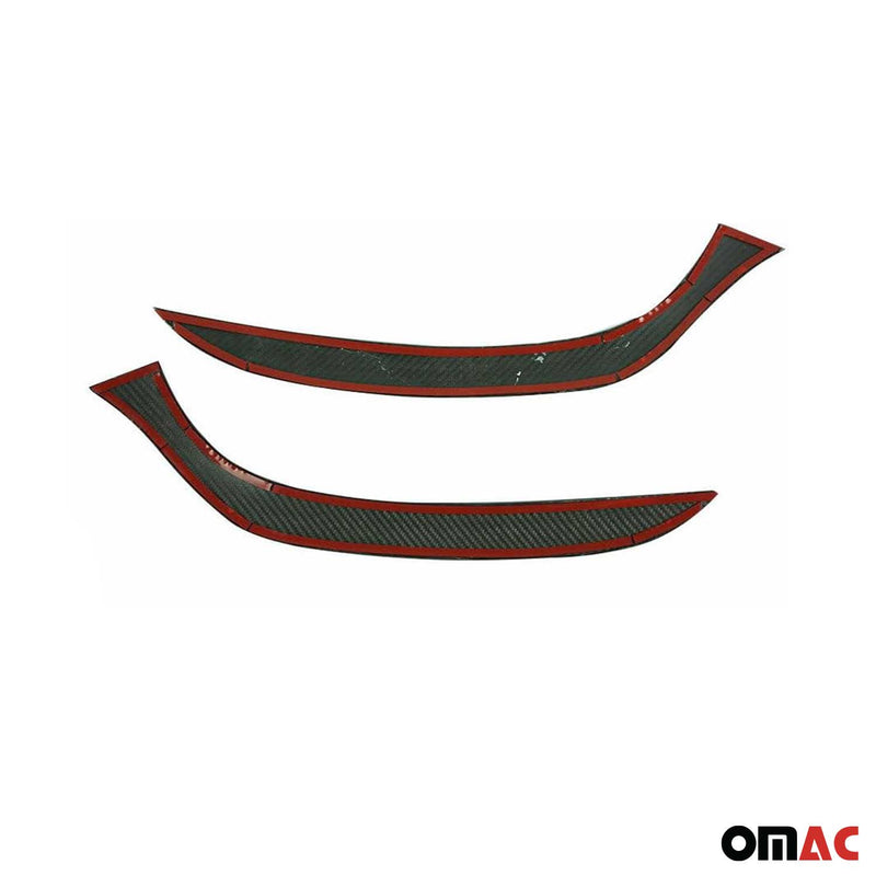 Scheinwerfer Leisten Scheinwerferblende für Renault Clio 2012-2016 Kohlefaser 2x