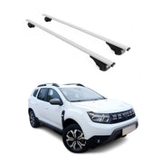 Dachträger Grundtäger für Dacia Duster mk3 2024-2026 75kg Metall Silber 2 tlg