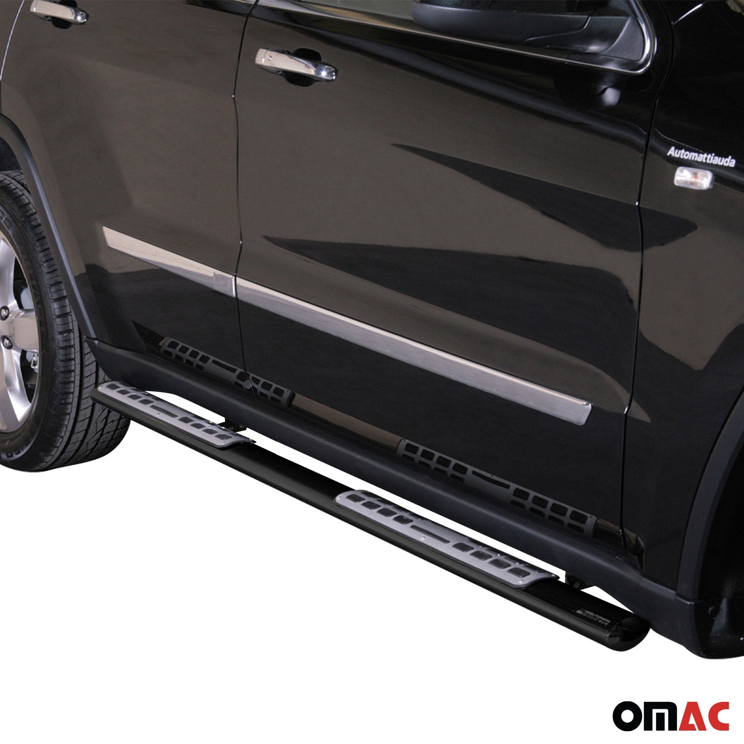 Stahl Seitenschweller Schwellerrohre für Jeep Grand Cherokee 2010-2013 Schwarz