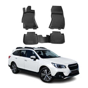 OMAC Gummimatten Fußmatten für Subaru Outback 2015-2019 TPE Automatte Schwarz 4x