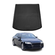 Kofferraummatte Kofferraumwanne für Audi A4 S4 B9 Limo 2016-2025 Gummi TPE