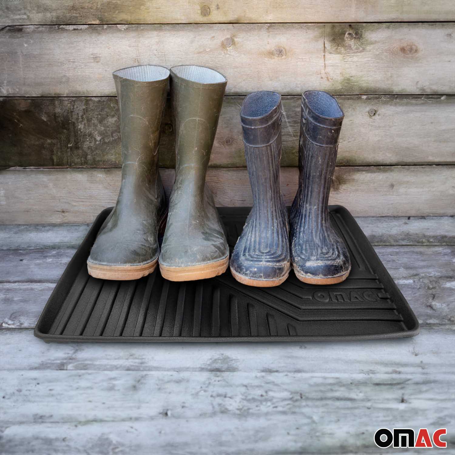 5x OMAC Schuhmatte Sauberlaufmatte Abtropfschale Napfunterlage 43x33cm Unterlage