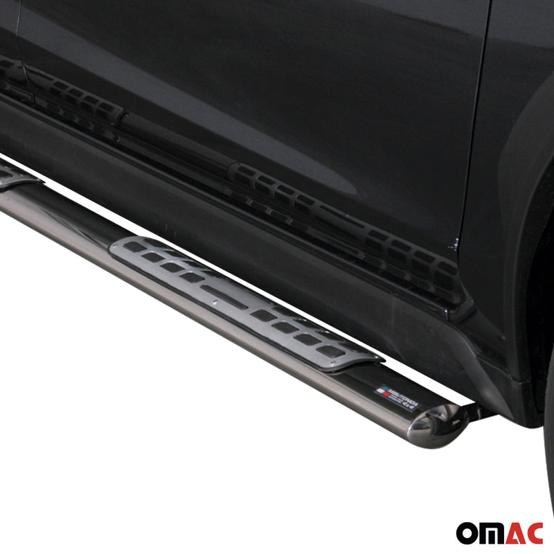 Edelstahl Seitenschweller Schwellerrohre für Subaru XV 2012-2025 Silber