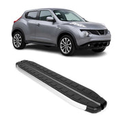 Seitenschweller Seitenbretter Trittbretter für Nissan Juke I 2010-2019 Schwarz