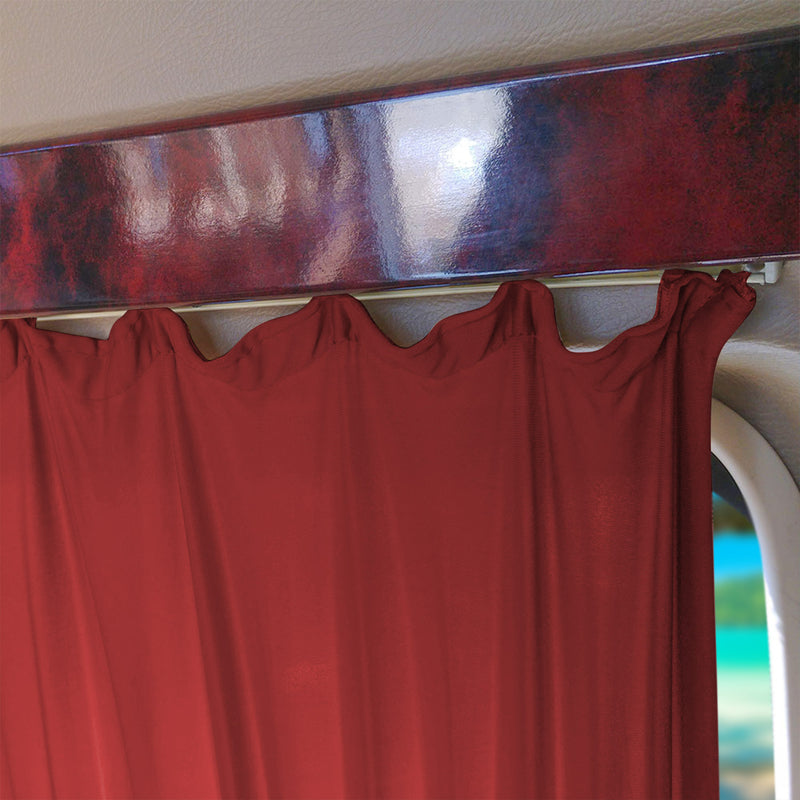 Sonnenschutz MAß Gardinen für Fiat Ducato 2006-2025 Langer Doppelhecktür Rot 14x