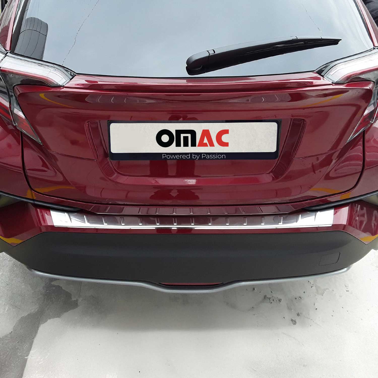 Ladekantenschutz Stoßstangenschutz für Toyota C-HR I 2016-2023 Edelstahl Chrom