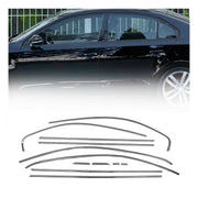 Fensterleisten Zierleisten für VW Jetta 2010-2018 Edelstahl Dunkel 12tlg