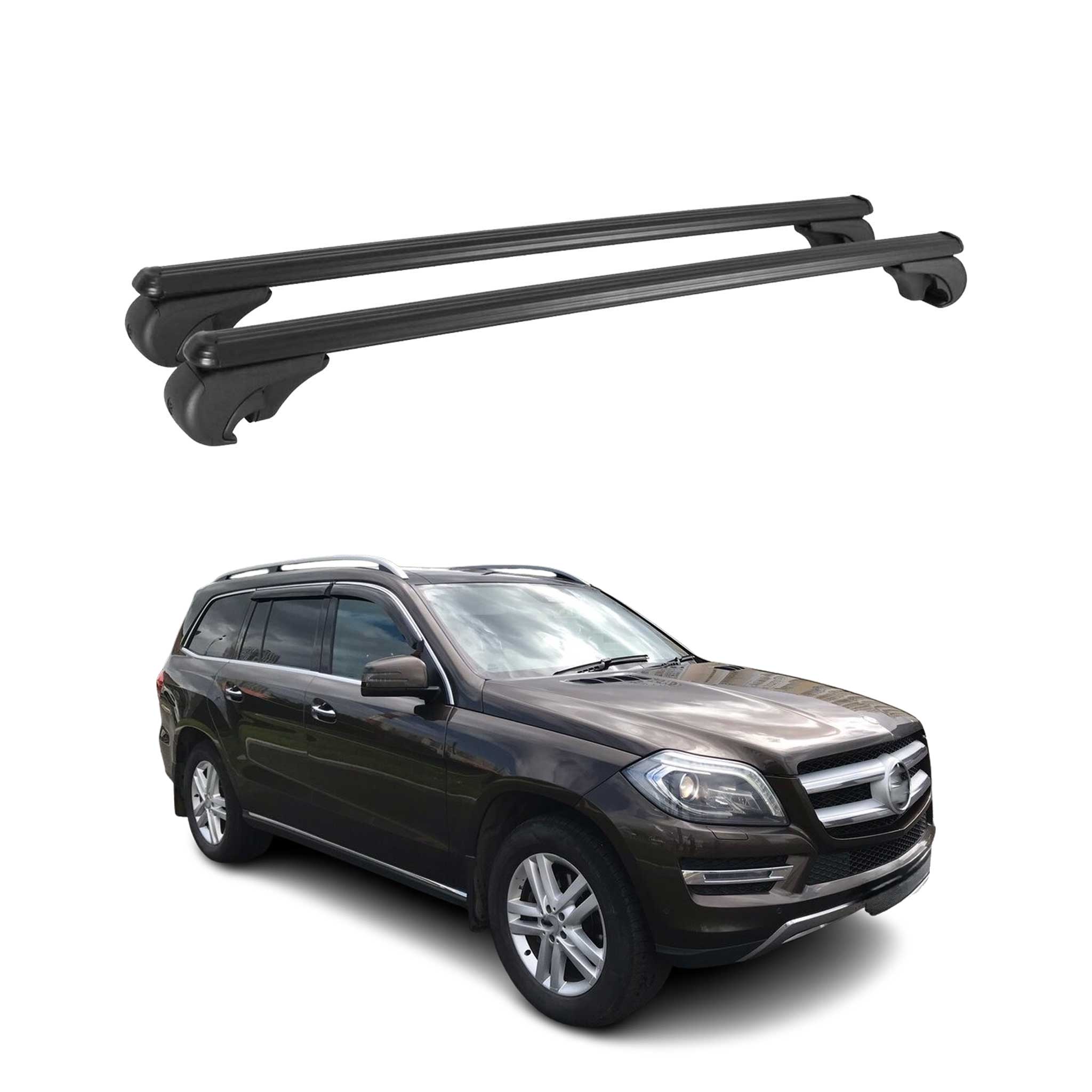 Dachträger für Mercedes GL X166 2012-2016 Gepäckträger Grundträger Alu Schwarz
