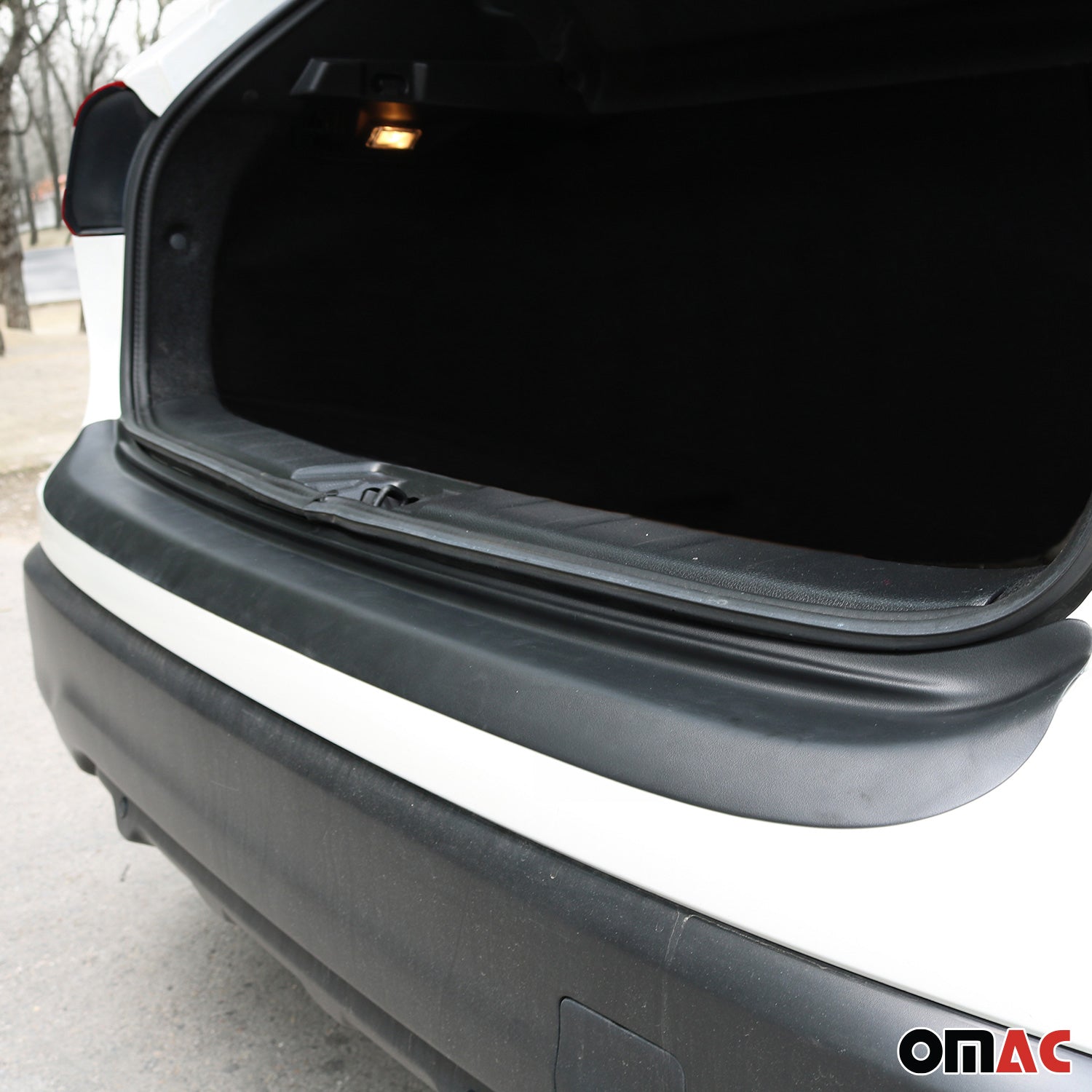 Ladekantenschutz Stoßstange für Nissan Qashqai J11 2013-17 Pre-FL Acryl schwarz