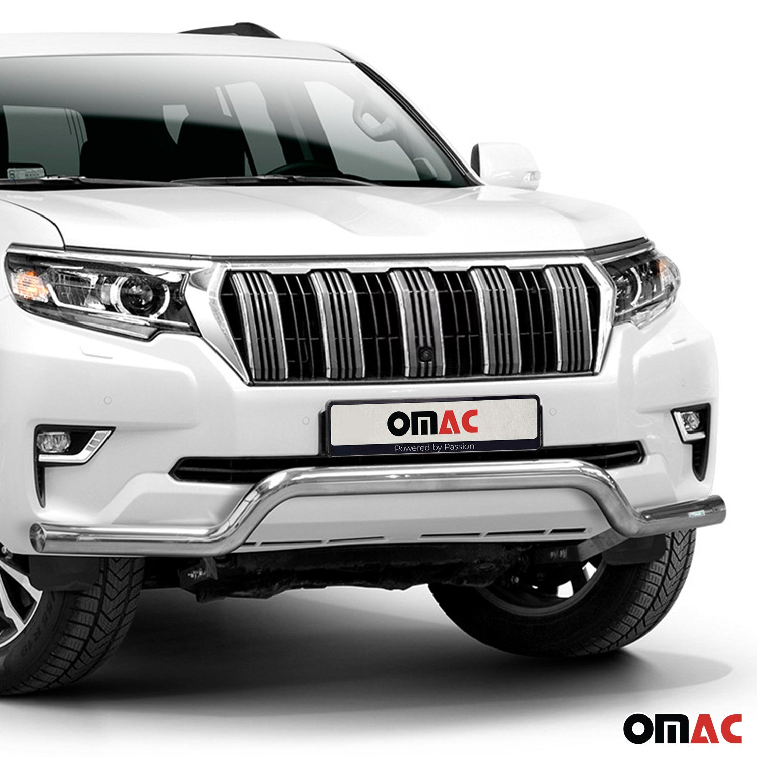 Frontbügel Frontschutzbügel für Toyota Land Cruiser 150 2019-2023 Silber ABE